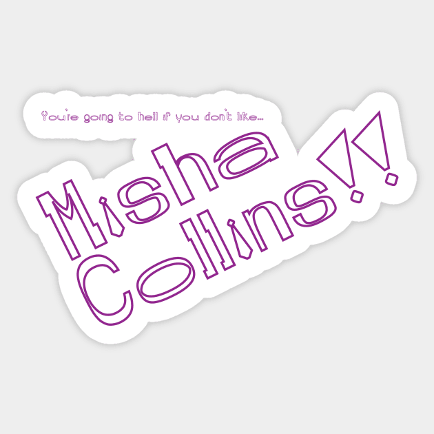 Hell List - Misha Collins Sticker by Desperate Times